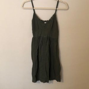 Aerie olive green dress